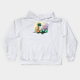 Lucky Bunny Army Cute Kawaii Kids Hoodie